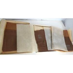 Vintage Tru Tone Stockings Hosiery Gordon Beige Size 10 M SET OF 3 In Box